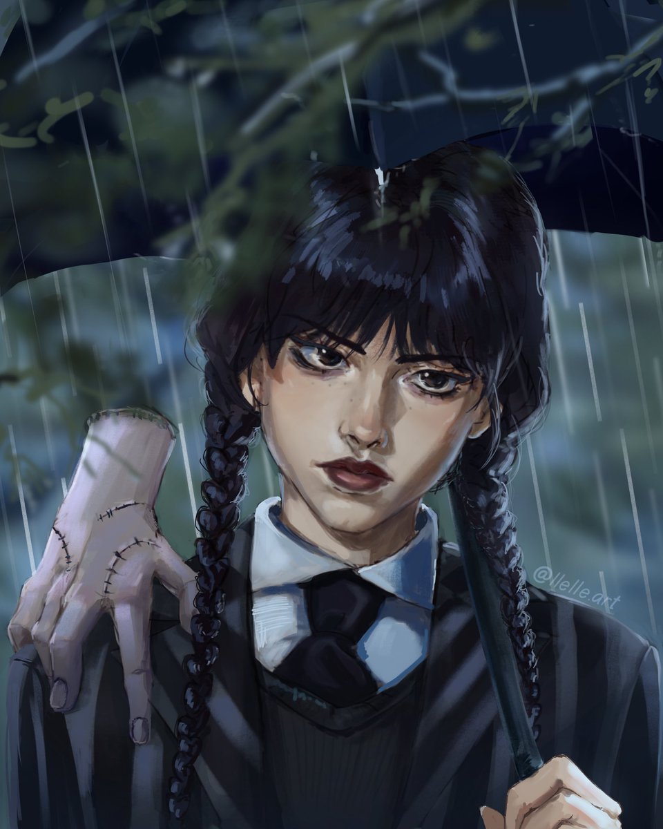 Wednesday Addams in time for Halloween season 🖤💀