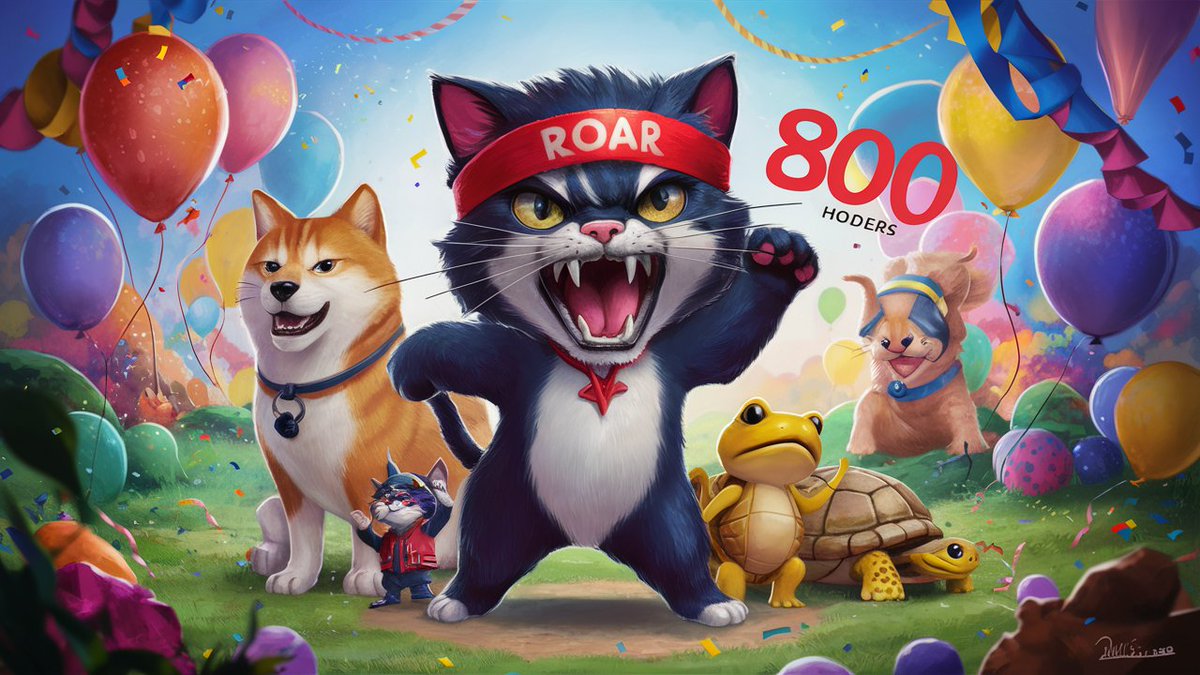 RoaringKitty_22's tweet photo. Congratulations to the #Roaringkitty CTO community!
We've hit 800 holders, which means 800 Red Headbands ready for war!
Our success is all thanks to YOU.
Let's keep the momentum going and push to 1K holders strong!
#ROAR #RoaringKittyCTO #800Strong #1KHolders $ROAR https://t.co/XDgzn79D6e