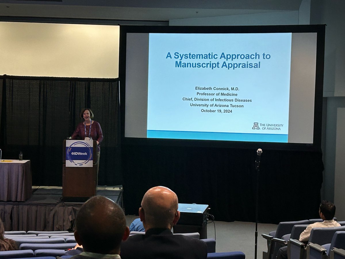 University of Arizona- Infectious Disease Division (@uazdivid) on Twitter photo Such a treat to hear Dr. Elizabeth Connick, chief of ID at University of Arizona, present about a systematic approach to manuscript appraisal at #IDWeek2024 <a href="/IDWeekmtg/">IDWeek</a> <a href="/uazresearch/">University of Arizona Research</a> <a href="/ImmunobiologyUA/">UAZImmunobiology</a> <a href="/UAZMedTucson/">UA College of Medicine – Tucson</a> <a href="/UAZMedicineEdu/">UA IM Education</a> Such a treat to hear Dr. Elizabeth Connick, chief of ID at University of Arizona, present about a systematic approach to manuscript appraisal at #IDWeek2024 <a href="/IDWeekmtg/">IDWeek</a> <a href="/uazresearch/">University of Arizona Research</a> <a href="/ImmunobiologyUA/">UAZImmunobiology</a> <a href="/UAZMedTucson/">UA College of Medicine – Tucson</a> <a href="/UAZMedicineEdu/">UA IM Education</a>
