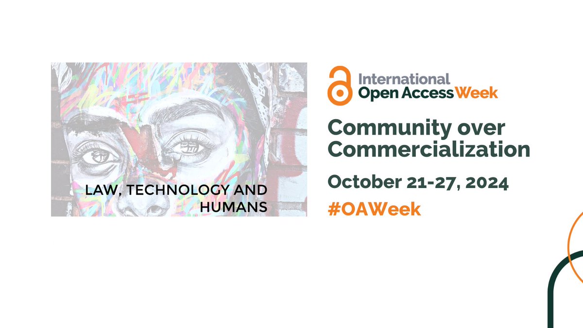 @LawTechHum (@lawtechhum) on Twitter photo 🔓We love celebrating #OAWeek (21-27 October) #OpenAccess to research and scholarship #law and #technology best practice in #ScholarlyPublishing #OA supported by <a href="/qutlibrary/">QUT Library</a> <a href="/creativecommons/">Creative Commons</a> <a href="/openaccess_anz/">Open Access Australasia</a> <a href="/qutlaw/">QUT Law</a> #OAWeek24🫶
blogs.qut.edu.au/law-research/c… 🔓We love celebrating #OAWeek (21-27 October) #OpenAccess to research and scholarship #law and #technology best practice in #ScholarlyPublishing #OA supported by <a href="/qutlibrary/">QUT Library</a> <a href="/creativecommons/">Creative Commons</a> <a href="/openaccess_anz/">Open Access Australasia</a> <a href="/qutlaw/">QUT Law</a> #OAWeek24🫶
blogs.qut.edu.au/law-research/c…