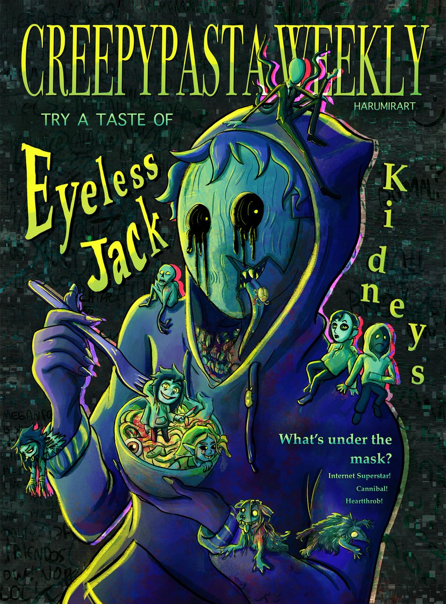 Harumirart's tweet photo. Wow, look, it's eyeless jack. My deviantart boyfriend from when I was a child. #creepypasta #eyelessjack https://t.co/8ledla0rtR