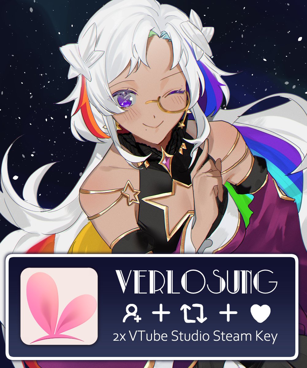 [ ⋆✴︎ VERLOSUNG ✴︎⋆ ]

Wir arbeiten dieses Jahr mit <a href="/VTubeStudio/">VTube Studio</a> zusammen und haben dafür einige Steam Keys erhalten!

Um teilzunehmen müsst ihr uns ein Follow, like und retweet da lassen.

Ende: 3.11.2024

Mehr Keys gibt es zu bei den Awards!