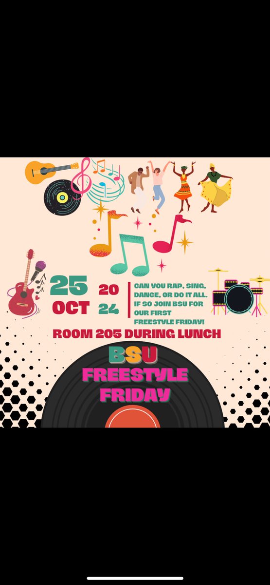 Hey Chiefs - looking for something else to do during One Lunch?  Well join BSU for “Freestyle Friday’s” showing off your many talents and skills🙌🏽