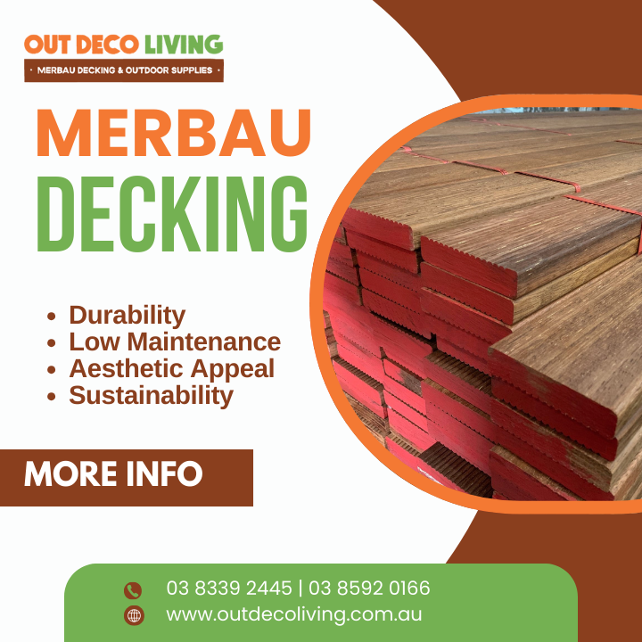 Outdecoliving1's tweet photo. Upgrade your outdoor space with Merbau decking by Outdeco Living!🌿 Durable, stylish, and sustainable 🌧️☀️. Transform your backyard today!💫 
Contact Us 43B Cooper Street Campbellfield, VIC 3061
P:(03) 8339 2445 - MB: 0437 352 255 F:(03) 8339 2465
E:sales@outdecoliving.com https://t.co/tlLMOMQuWJ