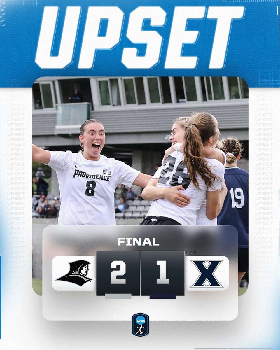 NCAASoccer's tweet photo. Down goes No. 20 ‼️

What a great road victory for @PC_WomensSoccer against No. 20 Xavier.

#NCAASoccer https://t.co/0raXPH4yV4