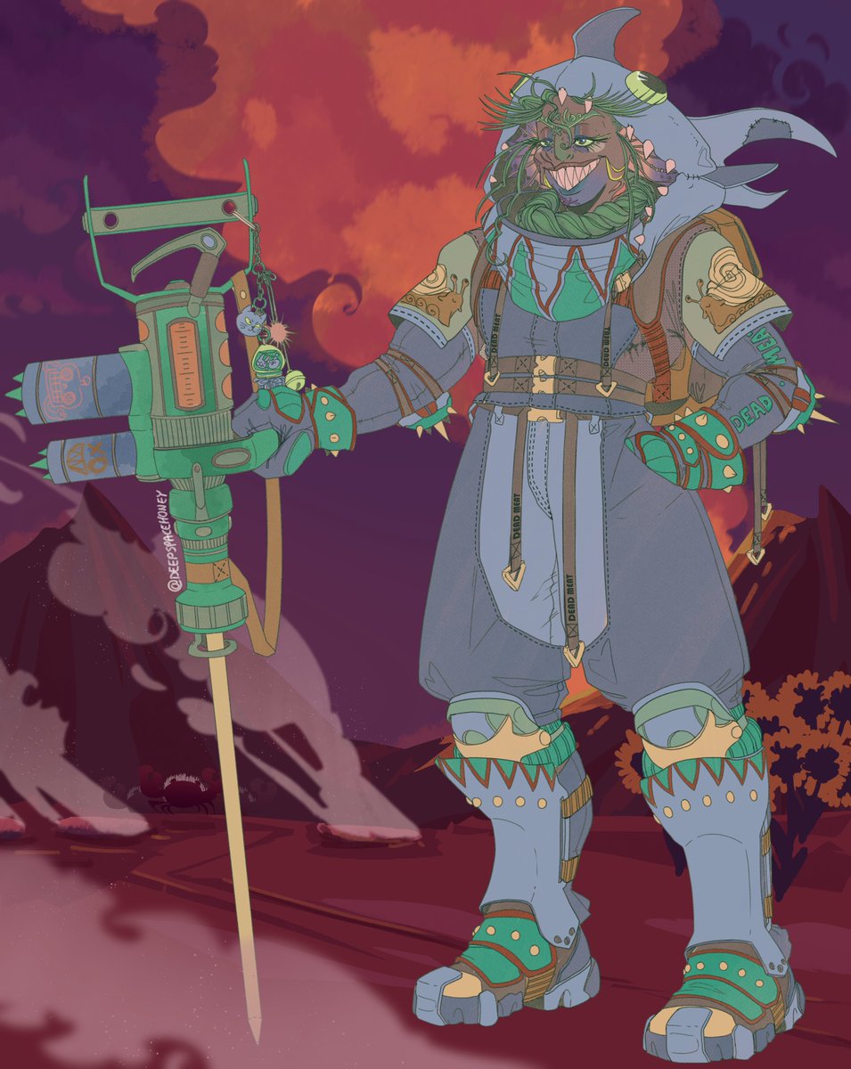 My dumb fish child Dya is here~!
No I will not render this sketch- thanks