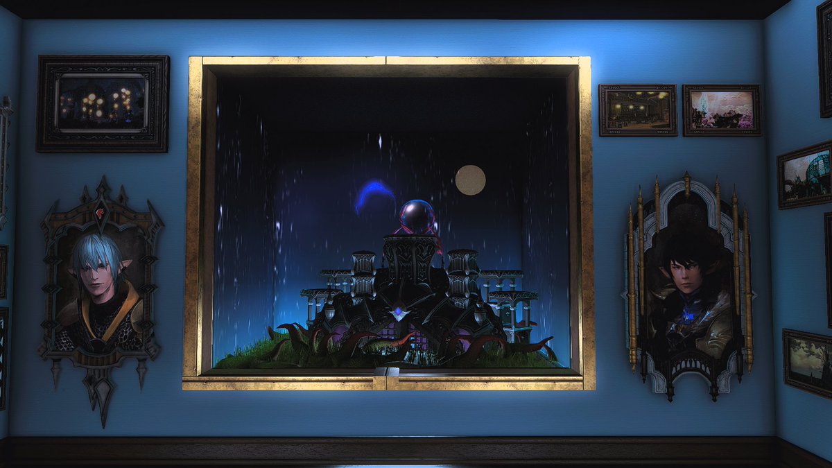 TeigeZuHeltzer's tweet photo. "Phantom Frames"

Each painting in the gallery is said to harbor a spirit. It’s hard to ignore the feeling of being watched.

Chuchulainn-LB-Ward3-Plot38
Tricks and Treats https://t.co/JvgNqHQmuL

#FF14Housing #FF14ハウジング #hgxiv #HousingEden #FF14 #FinalFantasyXIV https://t.co/zzNjcZFdWR