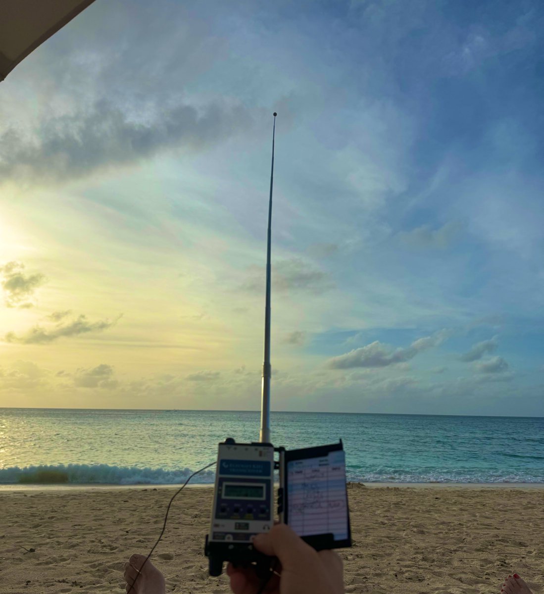 QRV on Grand Cayman Island 🇰🇾 for the next 5 days, working QRP #CW as #ZF2XX — will activate at least a few #POTA parks as I am able. Plans call for KX2 wid 1/4 wave vert or EFRW. Hope to cu on the bands! 72
