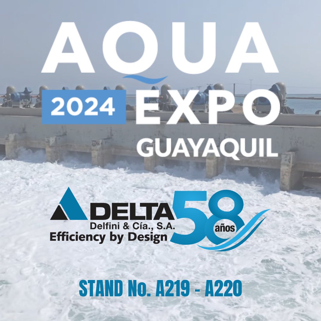 DELTA DELFINI presente en AQUA EXPO GUAYAQUIL 2024 - Stands Nos. A219 - A220. <a href="/AquaExpoEC/">AQUAEXPO</a>  <a href="/cnaecuador/">Cámara Acuacultura</a>