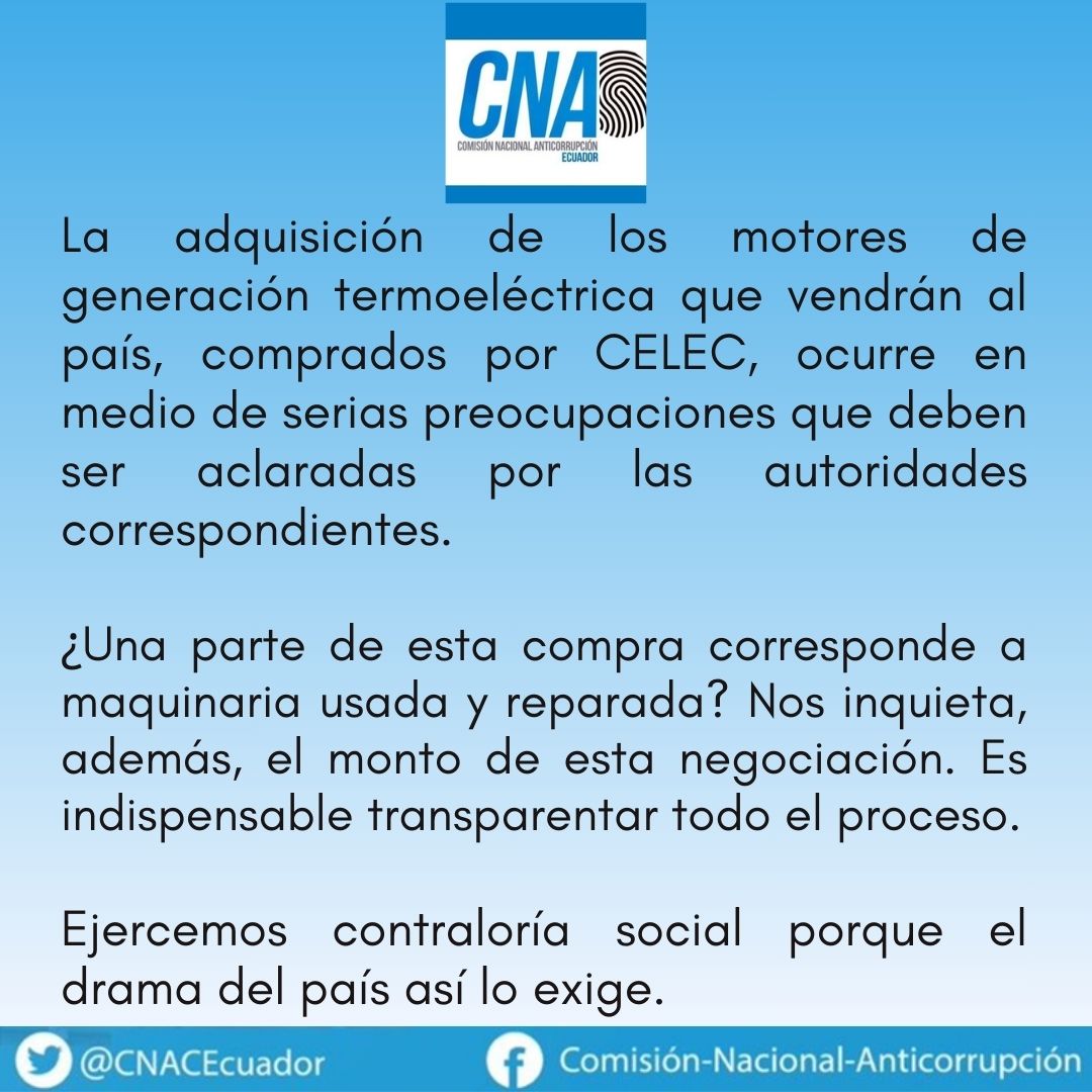 CNACEcuador's tweet image. 🛑 El drama que vive el país exige transparencia en el manejo de los recursos del Estado.