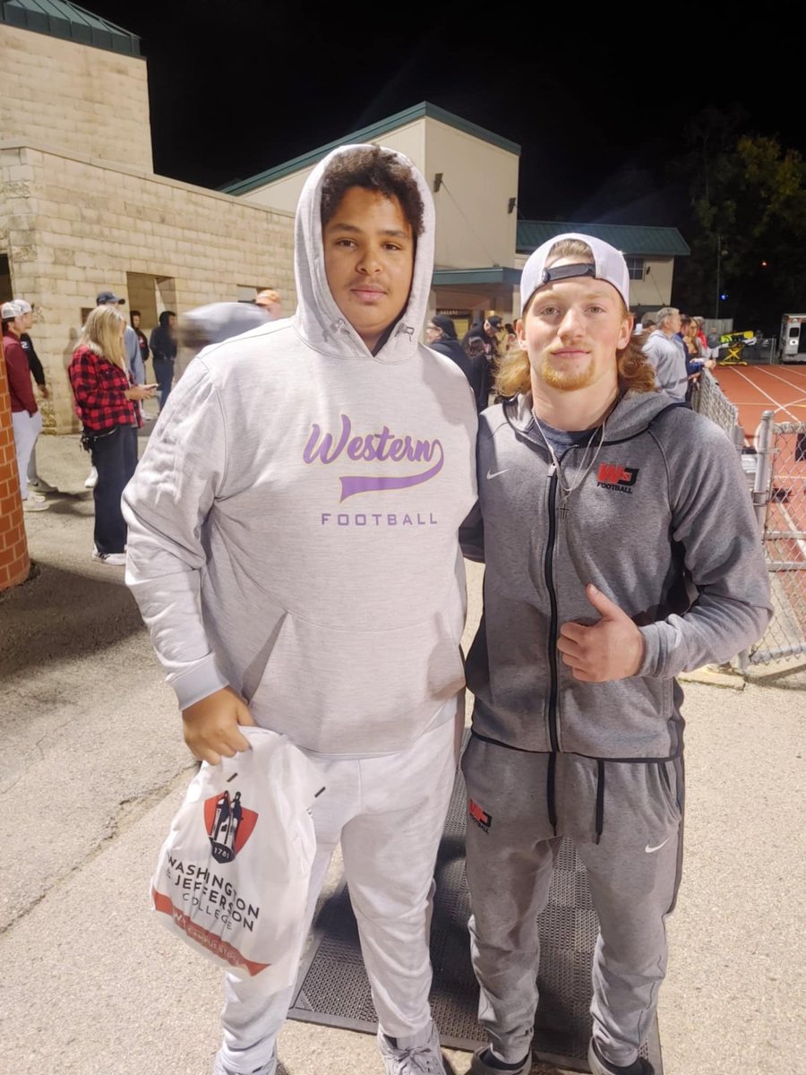 Dominic Brooks (@djb0831) on Twitter photo Had a Great Visit Last night at W&J! Great win and an even better environment! Even got to meet up with a former teammate. Thank you to <a href="/Coach_Sirianni/">Coach Mike Sirianni</a> <a href="/_CoachJaz_/">Coach Jaz</a> and <a href="/WJFootball/">W&J Football</a> for having me out! <a href="/DaltonSummers28/">Dalton Summers</a> <a href="/WesternBeaverFB/">Western Beaver Football</a> <a href="/MRittCGS/">Mike Rittelmann</a> <a href="/wpialhero/">High School Heroes: WPIAL Football</a> <a href="/BuzzSawSportsPa/">Buzzsaw Sports</a> Had a Great Visit Last night at W&J! Great win and an even better environment! Even got to meet up with a former teammate. Thank you to <a href="/Coach_Sirianni/">Coach Mike Sirianni</a> <a href="/_CoachJaz_/">Coach Jaz</a> and <a href="/WJFootball/">W&J Football</a> for having me out! <a href="/DaltonSummers28/">Dalton Summers</a> <a href="/WesternBeaverFB/">Western Beaver Football</a> <a href="/MRittCGS/">Mike Rittelmann</a> <a href="/wpialhero/">High School Heroes: WPIAL Football</a> <a href="/BuzzSawSportsPa/">Buzzsaw Sports</a>
