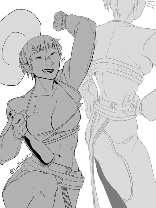 more of the cowgirl, she gonna be in a game 