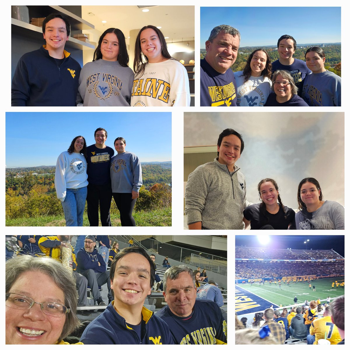 Unfortunately, Mountaineers lost the game, but FAMILY time wins.  Everytime ❤️