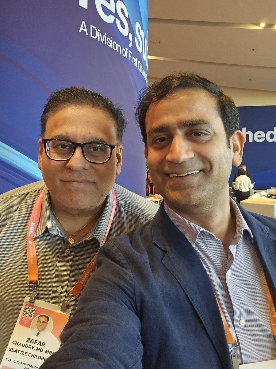 vishnu_saxena's tweet photo. #HLTHUSA off to a great start..!🔥 Always a pleasure to reconnect and discuss innovative ideas to solve #Healthcare challenges with one and only Dr Zafar Chaudry and @RasuShrestha - Out of the box thinker and an extraordinary #HealthTech leaders transforming #Healthcare. 
#HLTH2024 #HLTH #ScalingHealthTech