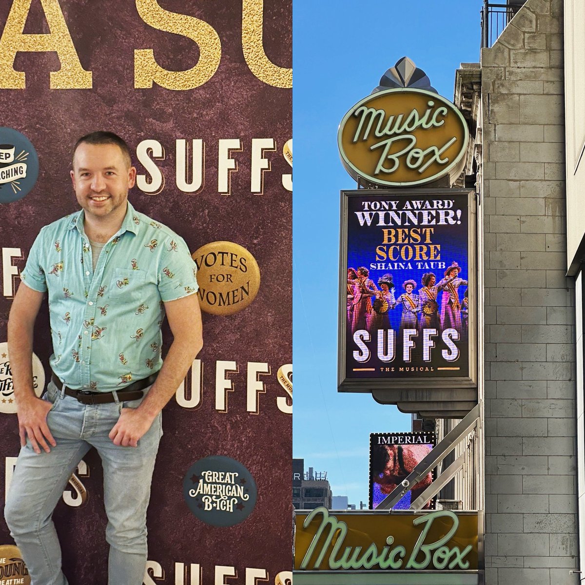 cub_poplad's tweet photo. Made it to @SuffsMusical at last…world class Broadway musical, what a brilliant & important musical with an incredible score & cast #KeepMarchingOn 👊🏼🇺🇸🎭🗽 https://t.co/WxZazHeDL1