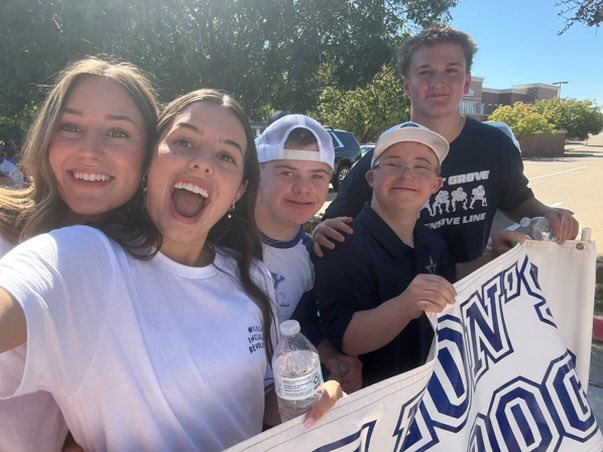 WGHSPals's tweet photo. Our #Family had the best day supporting Dillon and Dane at the Buddy Walk benefiting the Down Syndrome Guild of Dallas! #ALLIN for #TheStandard #Bleessed #WildcatInclusionRevolution #InclusionLivesHere #BeTheChange @WalnutGroveHS @pisdssc @prosper_special https://t.co/qj1e048JoM