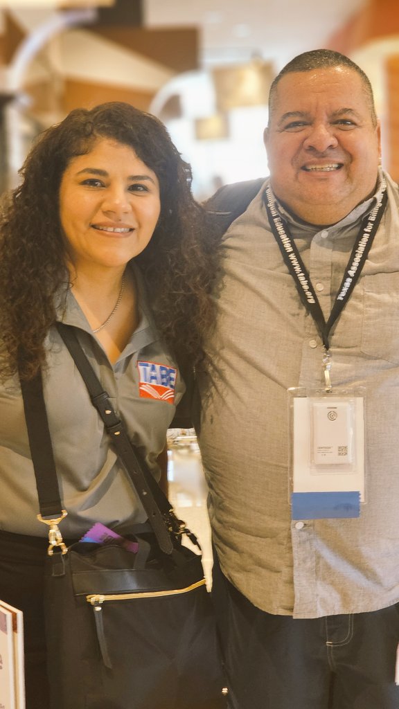 rafale1co's tweet photo. Two amazing @TA4BE leaders, Dr. Rocha and Dr. Chapa, Thank you to you and all the TABE Board and Staff for an spectacular #tabe2024 Conference @xochitlrocha5 @bilingualpride @delgadong94 https://t.co/q1hk325kEA