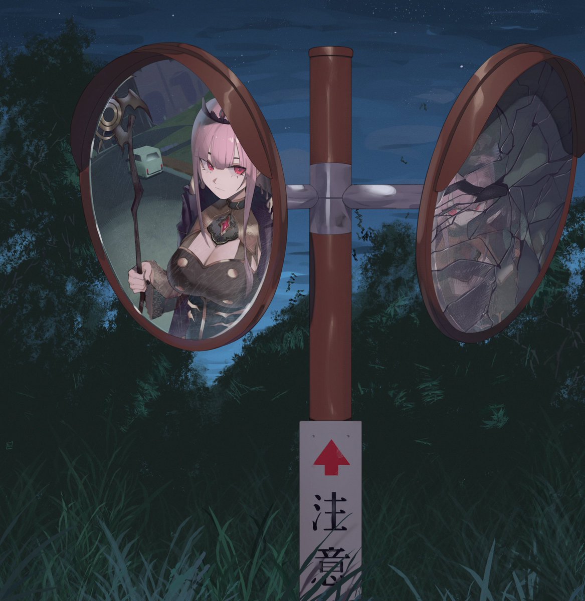 2nochuu's tweet image. graveyard shift
#callillust