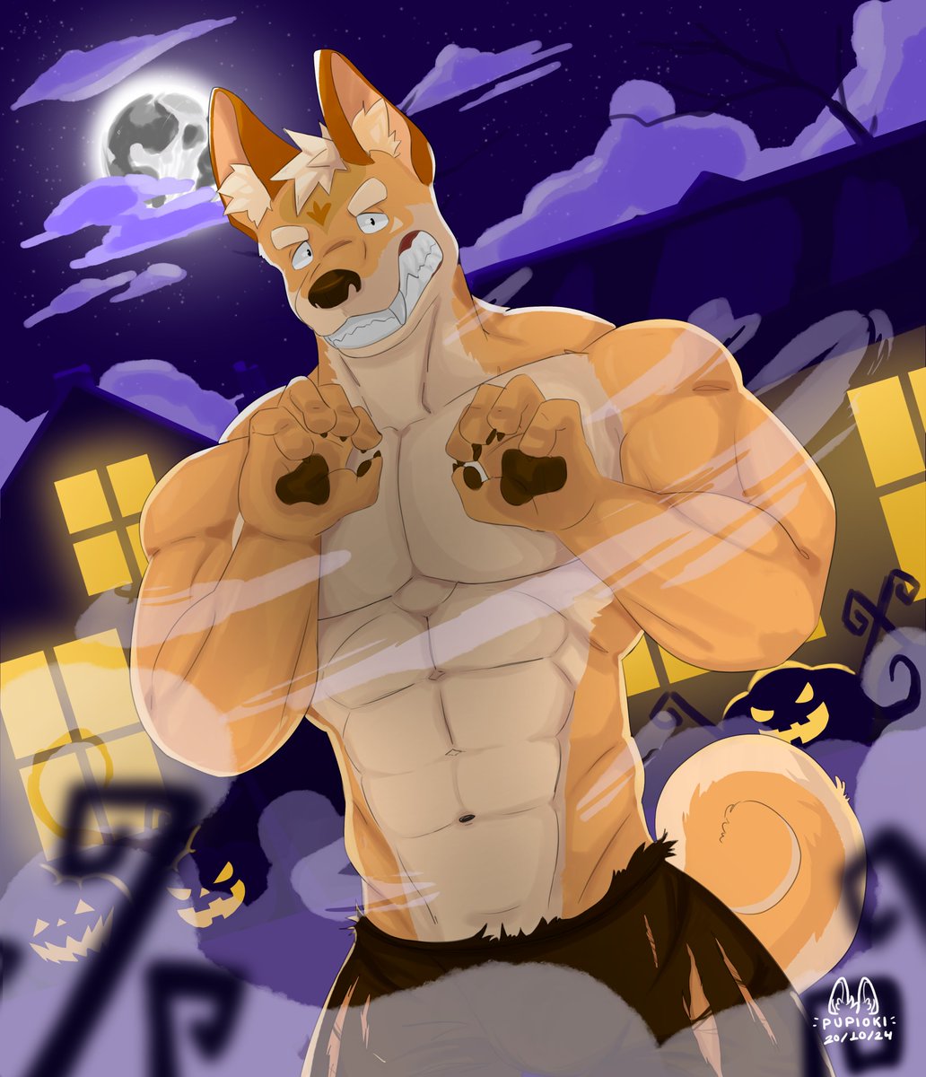 werewolf pupio! 🎃🐺
#furryartist #furryarwork #Halloween