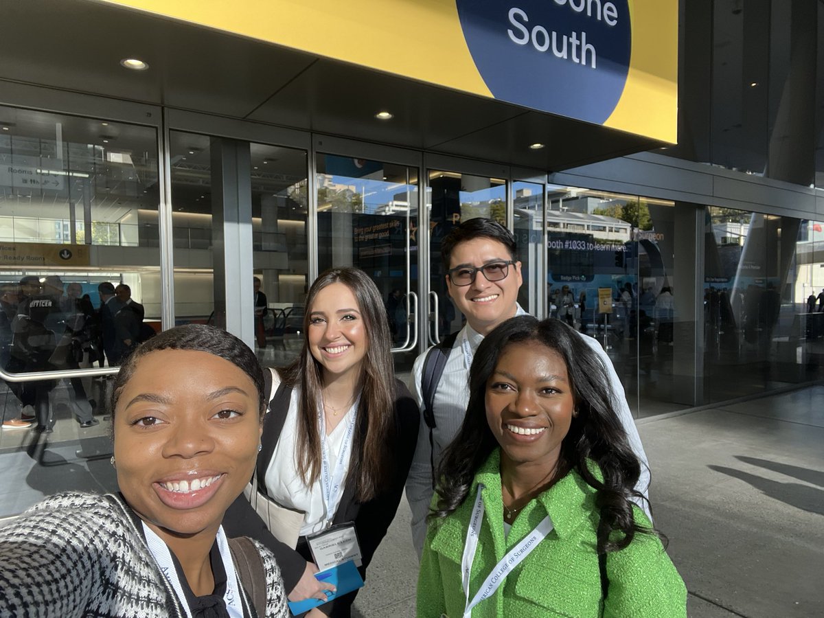 Having a blast at #ACSCC2024 ! Day 1 Medical Student Program was amazing learning about the surgery subspecialties and my my fellow future surgeons !