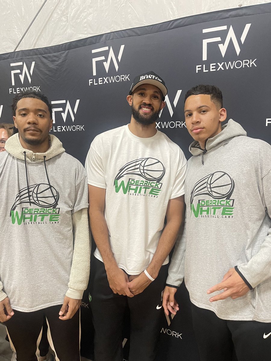 Hey <a href="/Dwhite921/">Derrick White</a> 

We need a <a href="/QCMBB/">Quincy College Basketball</a> x <a href="/celtics/">Boston Celtics</a> collab 💪🏾

What an awesome opportunity for <a href="/MWhiteee03/">Marcus White</a> and <a href="/Ju_Goodridge/">Julio Goodridge</a> to coach at the camp!

Derrick White is a good guy, local guy!