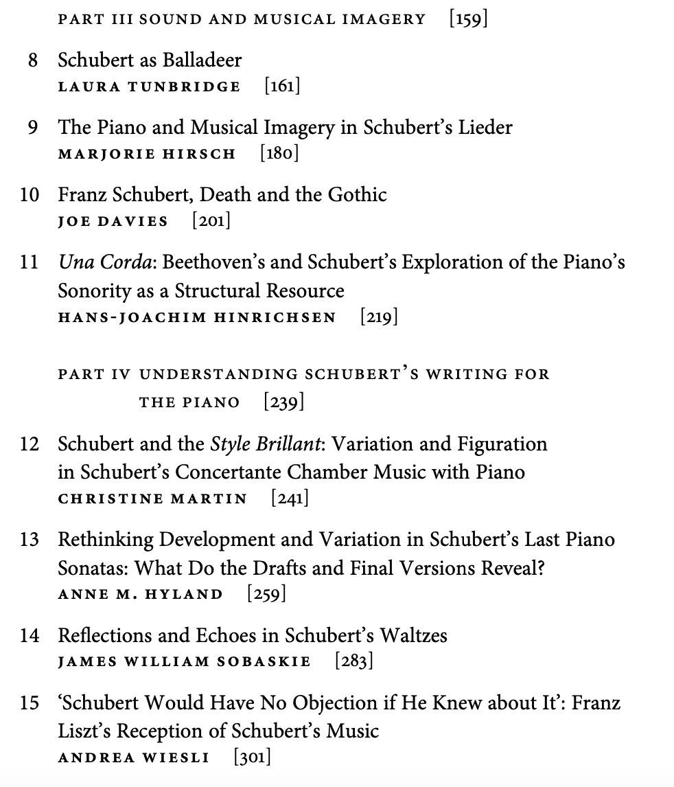 Schubertian's tweet photo. Huge congratulations, Matthew and Christine, on this wonderful volume! I'm delighted to have a chapter in this alongside so many leading Schubertians. What a glorious time that was in Tübingen, where it all began. https://t.co/VldjqUfyU0