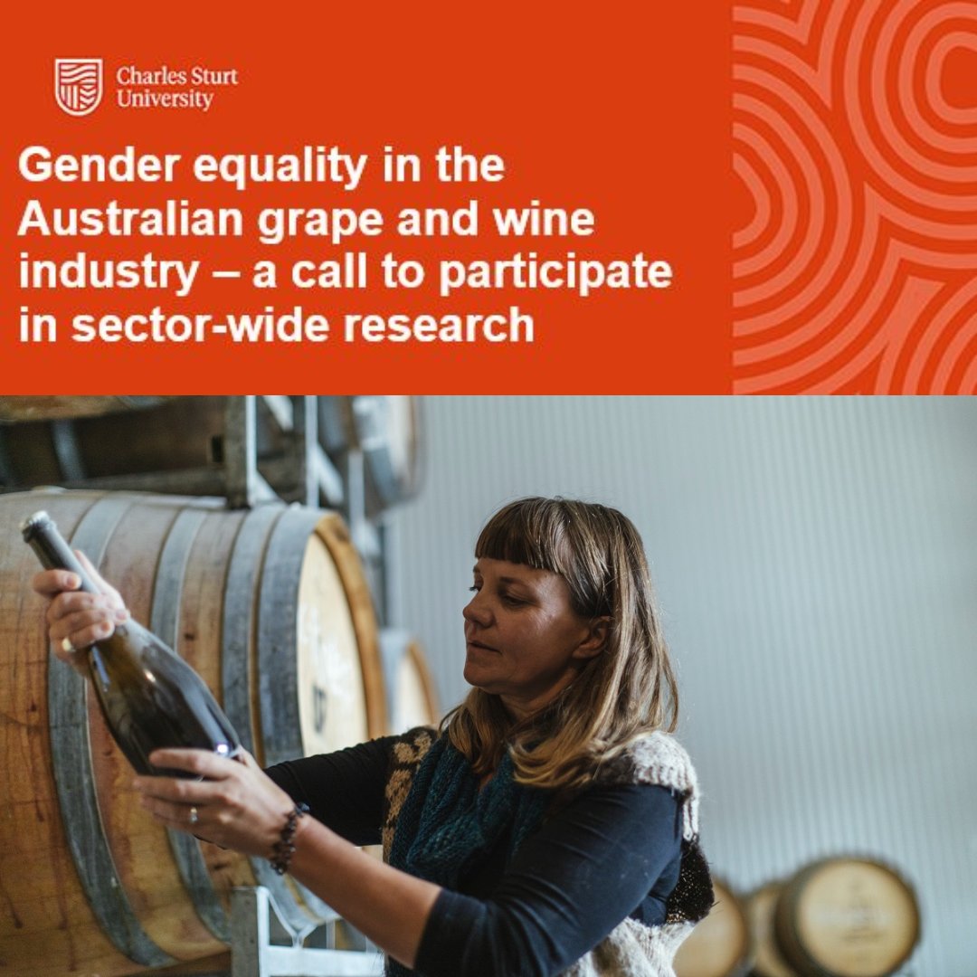 Participate in an important study on gender equality, diversity and inclusion in the wine sector 🍷 

The study delivers on commitments to improve diversity and inclusion in the wine industry
 
To submit an expression of interest click here: ow.ly/Kphx50TO5N4