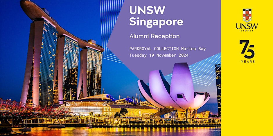 UNSW Singapore Alumni Reunion

We would like to extend an invitation to our alumni community from ASEAN countries and China to a very special networking event in Singapore on November 19, 2024. 

Register today, eventbrite.com.au/e/unsw-singapo…