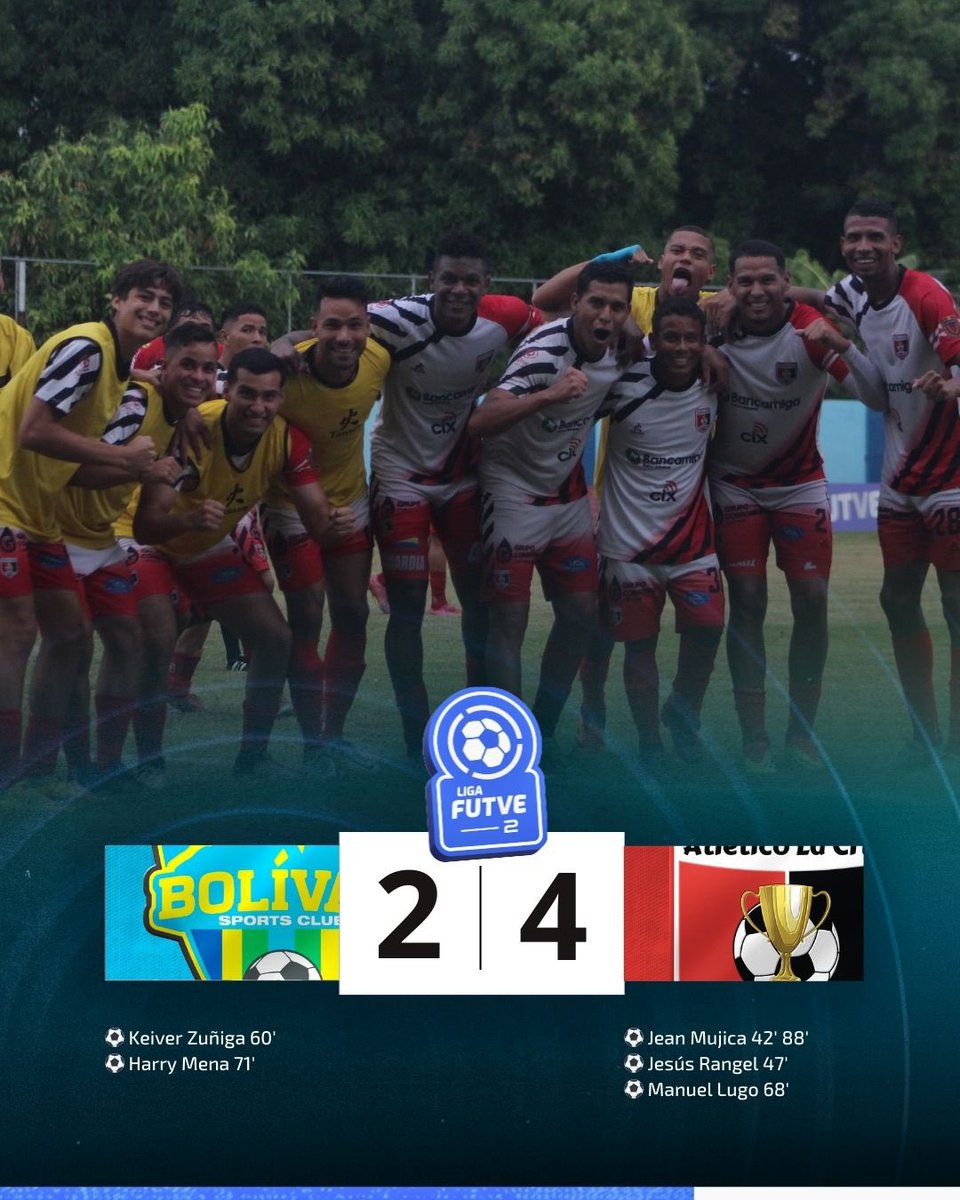 🔥 • <a href="/Atleticolacruz/">Atlético La Cruz</a> ganó en Ciudad Bolívar y aseguró su presencia en la Fase Final 

#VenezuelaEsFUTVE