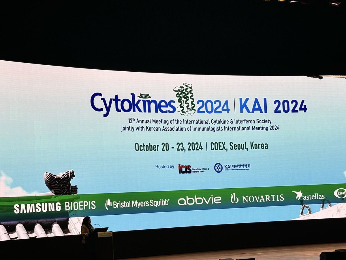 GinaLeisching's tweet image. Feeling blessed to be able to attend #Cytokines2024 in Seoul!