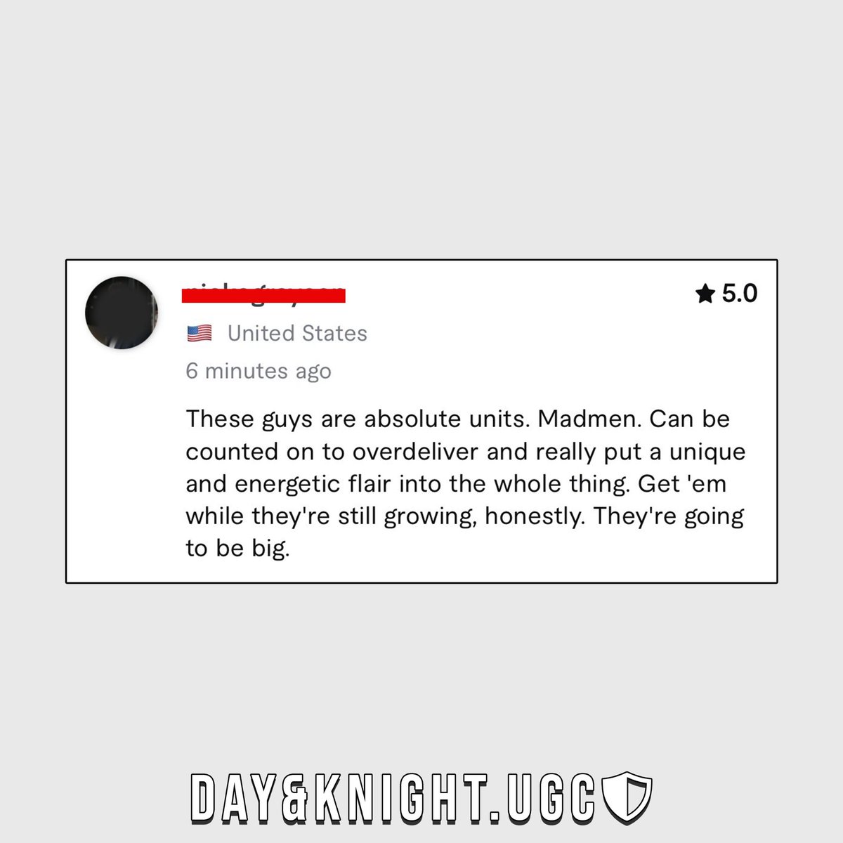 JacksonUGC's tweet image. He said it, not me🤷‍♂️

But seriously, bringing our clients vision to life is what really drives us - seeing reviews like this are motivating! 💪

#ugc #ugcreview #ugccommunity #UGCcreator #digitalmarketing #brandsuccess #brandmarketing #contentcreation