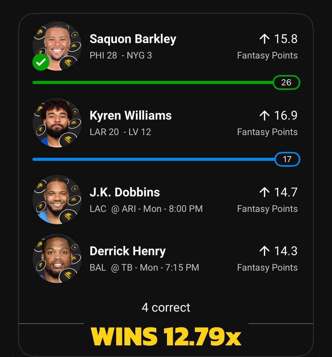 topshot67 🏆🦅 (@topshot67) on Twitter photo 🐶 underdog nfl 31% boost x rb’s fpts p4 12.79x. — collab w/ <a href="/big_business_/">Ahmed/The Ears/IG: BigBizTheGod 🇸🇴</a>
$50 to somebody that:
1. likes ♥️
2. rts ♥️
3. follows♥️
>if this p4 goes greenie✅
gg’s🔥 🐶 underdog nfl 31% boost x rb’s fpts p4 12.79x. — collab w/ <a href="/big_business_/">Ahmed/The Ears/IG: BigBizTheGod 🇸🇴</a>
$50 to somebody that:
1. likes ♥️
2. rts ♥️
3. follows♥️
>if this p4 goes greenie✅
gg’s🔥