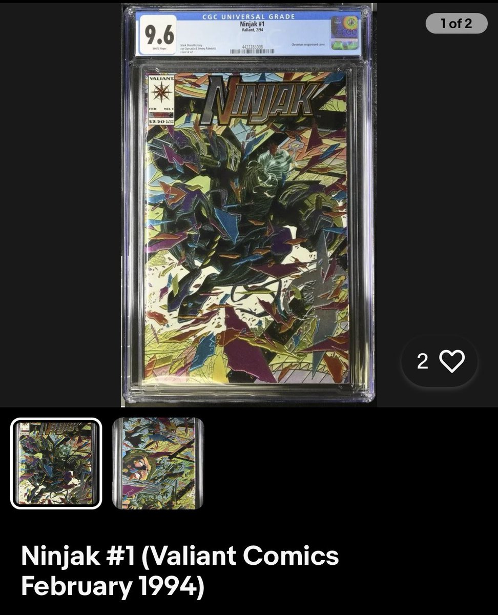 Four times now, this guy has listed this 9.6 Ninjak slab on eBay. 3 times I’ve won the auction, but it hasn’t met the reserve. It is now my personal mission to always be the top bidder but not go over $10. Relist all you want champ, I’ll be there.
