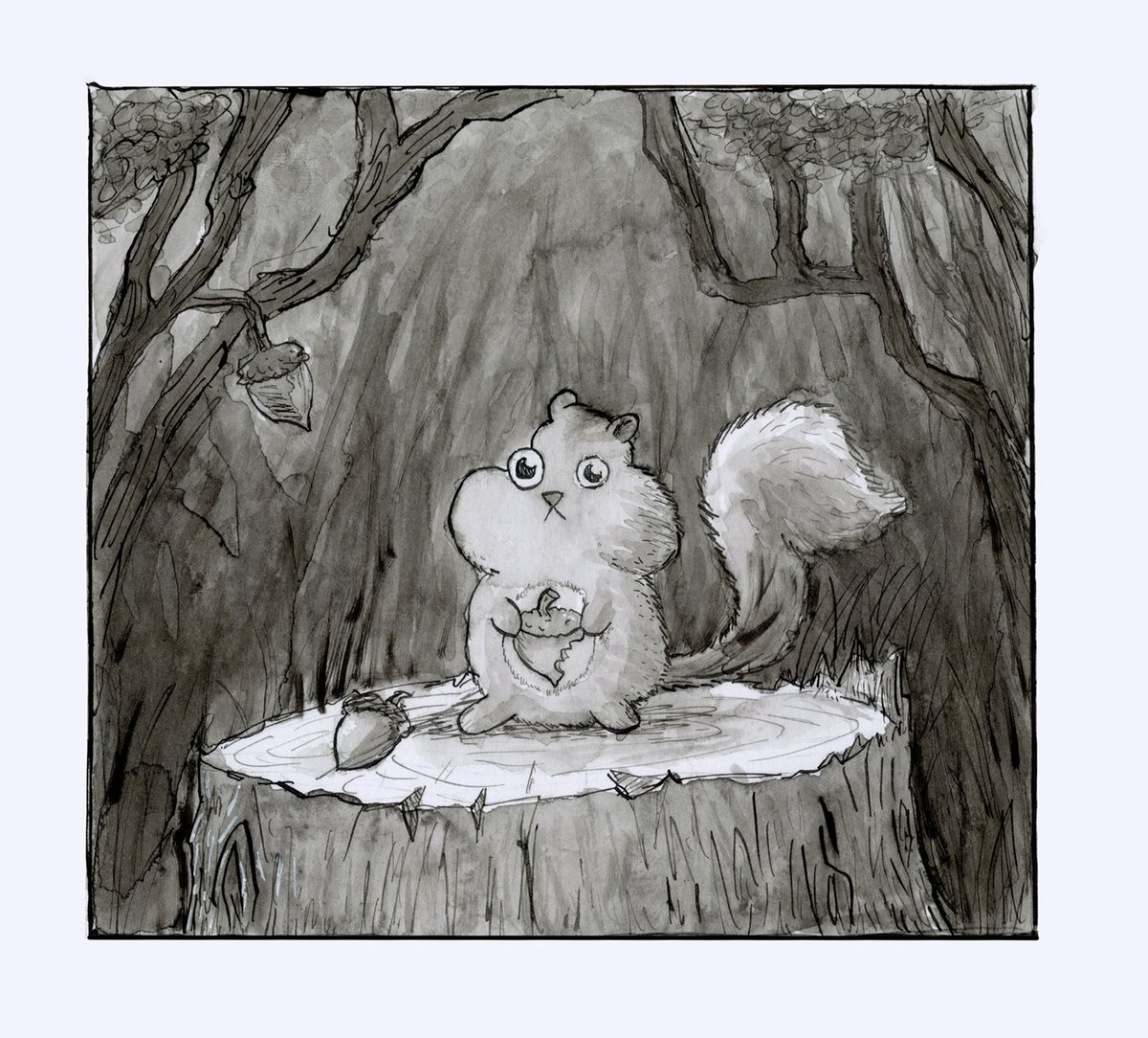 Page nine

#inktober2024 #inkwash #squirrel