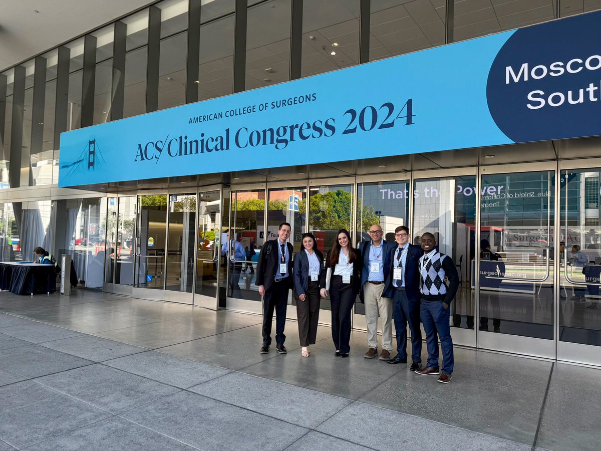 Great days! Enjoying San Francisco with lots of surgery, great people and good lectures. Grateful for being here. 

#ACSCC24