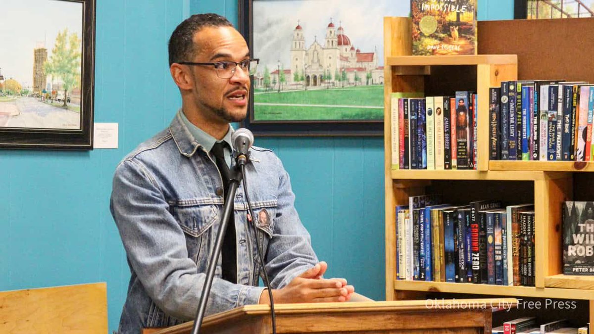 James Cooper launched “Moonlit Massacre” at Literati Press on October 17, exploring the haunting legacy of the 1978 Sirloin Stockade murders. | <a href="/howdy_zoe/">Zoe Elrod</a> was there and reports: freepressokc.com/james-coopers-…