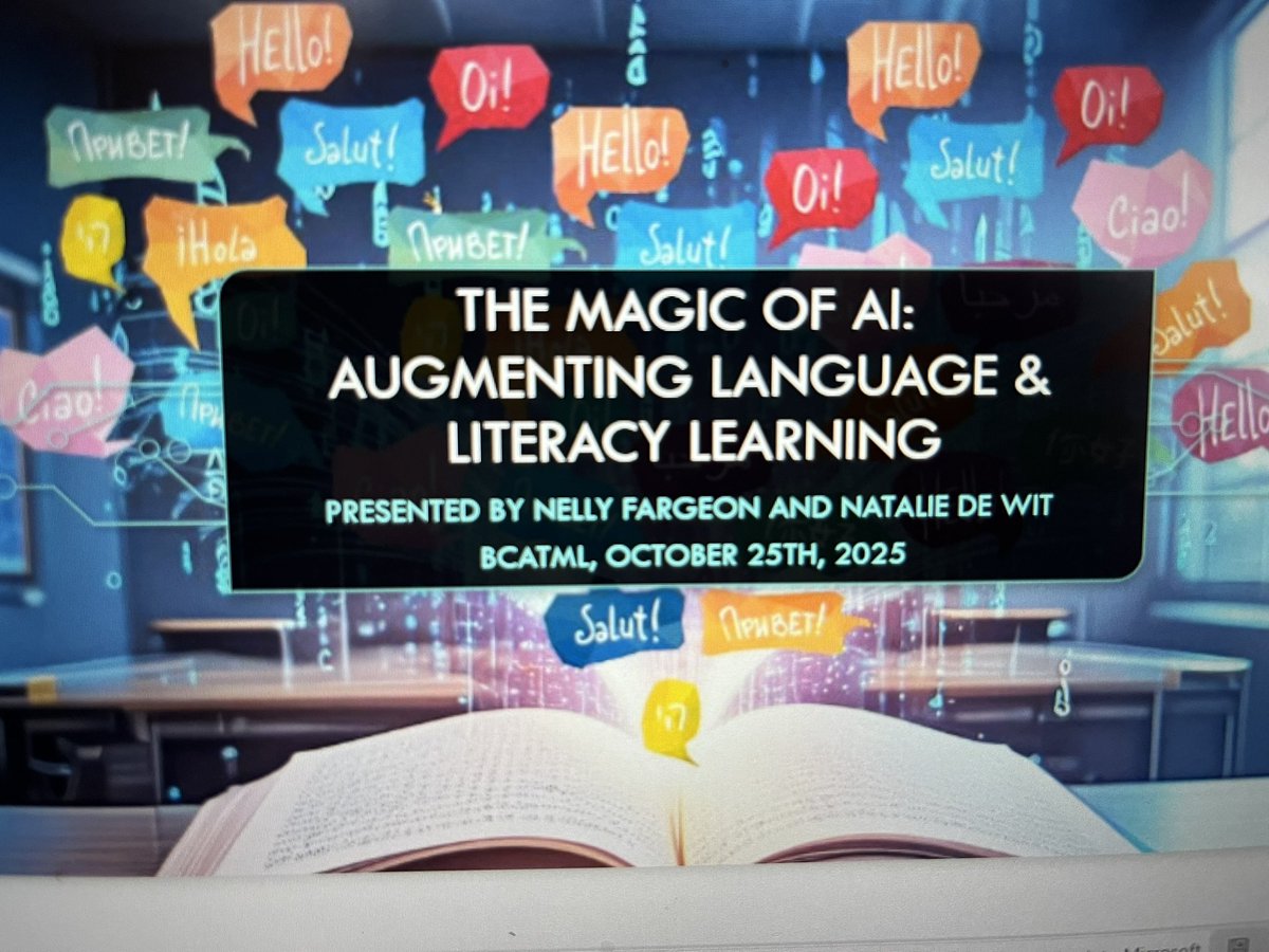 Excited to co-present and work with language teachers at <a href="/BCATML/">BC Language Teachers</a> “ Celebrating Languages” this Friday!