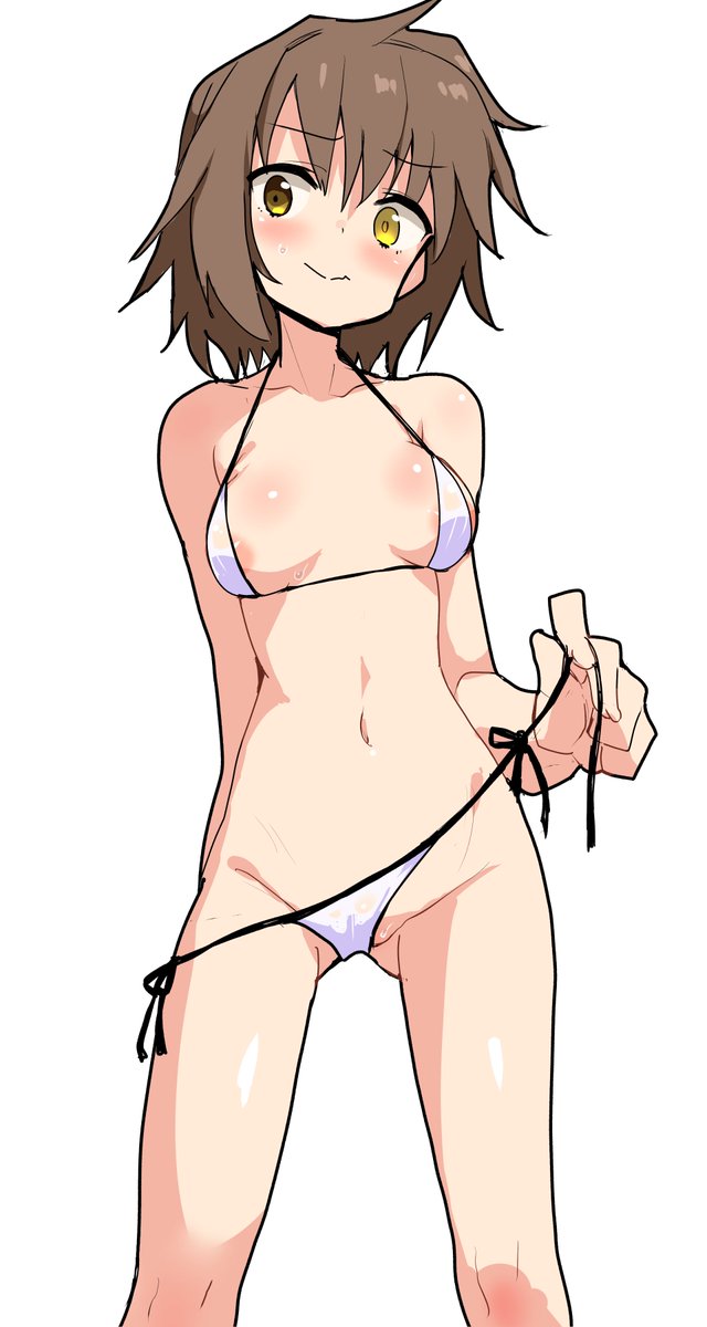 お題箱:艦これの古鷹のマイクロビキニ姿 