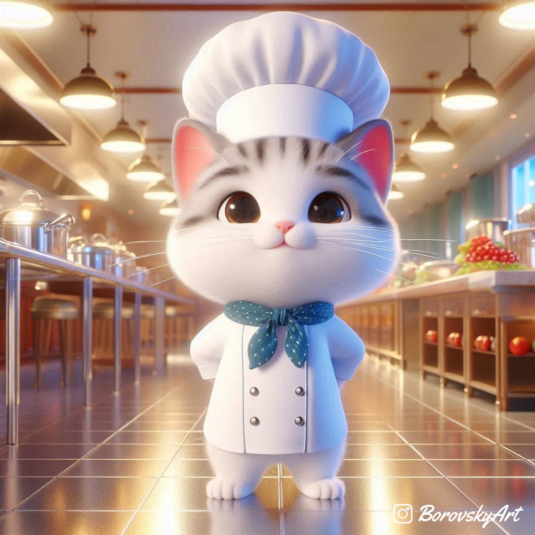 BorovskyArt's tweet photo. Each of us has a little chef within.πΈβ¨οΈ
International Chef Day is on October 20th. π
The day celebrates chefs and spreads awareness about eating healthy.Β π¨βπ³π©βπ³π
#chefday #sunday #chief #october20 #ai #aiart #kitty #cat #catoftheday #goodvibes #catovers #healthy #diet https://t.co/oi5PfA3Py7