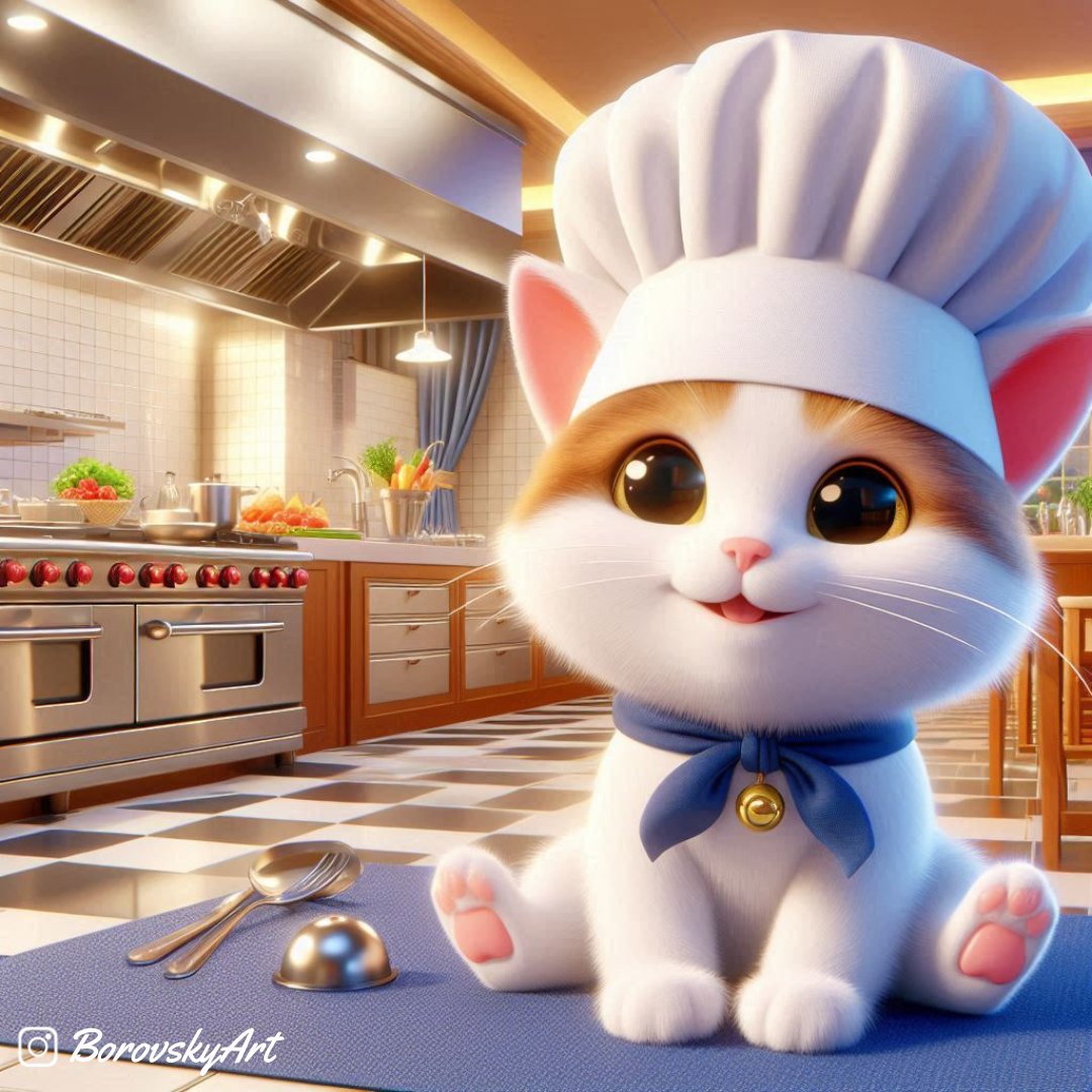 BorovskyArt's tweet photo. Each of us has a little chef within.πΈβ¨οΈ
International Chef Day is on October 20th. π
The day celebrates chefs and spreads awareness about eating healthy.Β π¨βπ³π©βπ³π
#chefday #sunday #chief #october20 #ai #aiart #kitty #cat #catoftheday #goodvibes #catovers #healthy #diet https://t.co/oi5PfA3Py7