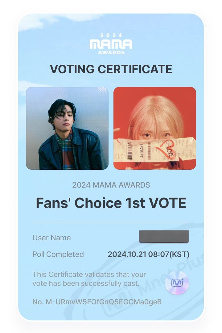 mybwits's tweet photo. Keep voting V‼️

🖇️ https://t.co/DbebuOnSNk

I vote #V for #2024MAMAVOTE https://t.co/TMzs5uivZE