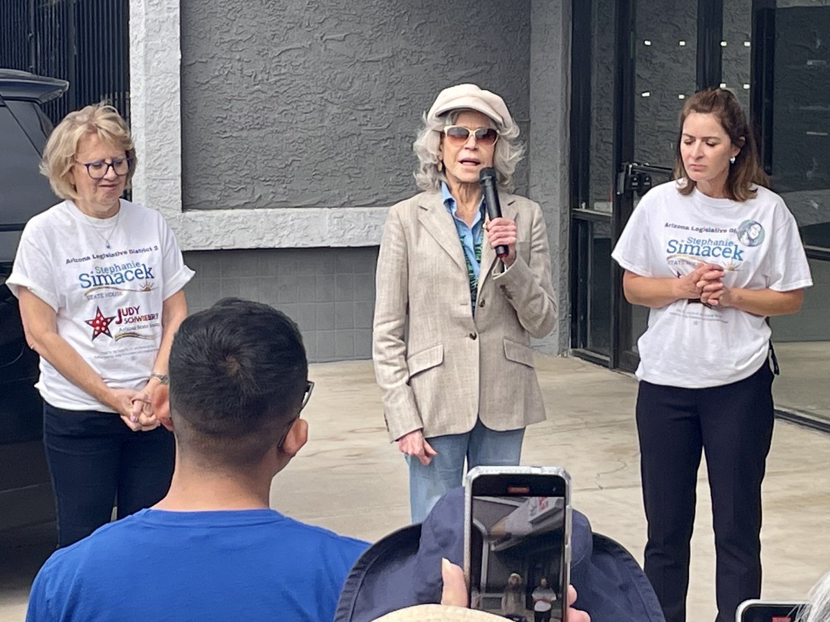 Had an amazing time canvassing with LD2 and @JaneFonda for @JudyForAZ, @SimacekforAZ, <a href="/DrAmishShah/">Amish Shah, MD</a>, and so many others! Perfect weather and great conversations going door to door with voters. Let’s keep up the momentum! 🌟🗳️ #VoteAZ #GetOutTheVote #AZElections #VoteBlue2024