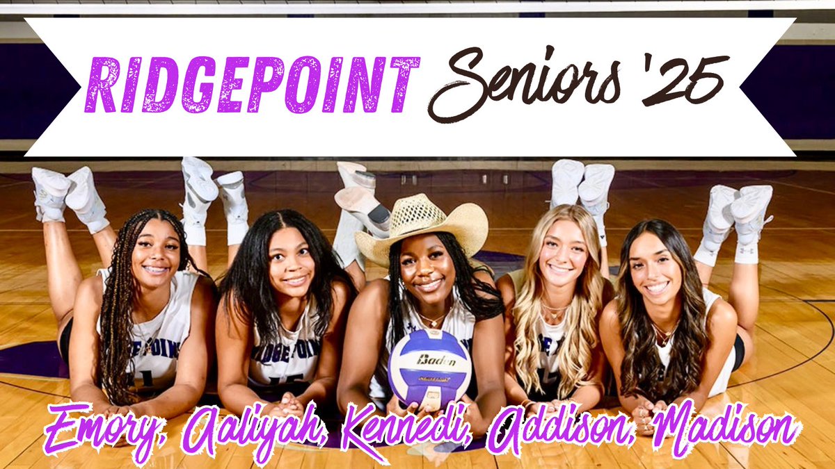 🎉 It's SENIOR WEEK! 🎉 
We are proud of these incredible seniors who have given their all to our program! 
Keep an eye out for their individual spotlights this week. Don’t miss their FINAL home match this Friday vs. Hightower! 

SR. #8 Madison Flores
SR. #9 Kennedi Rogers
SR.