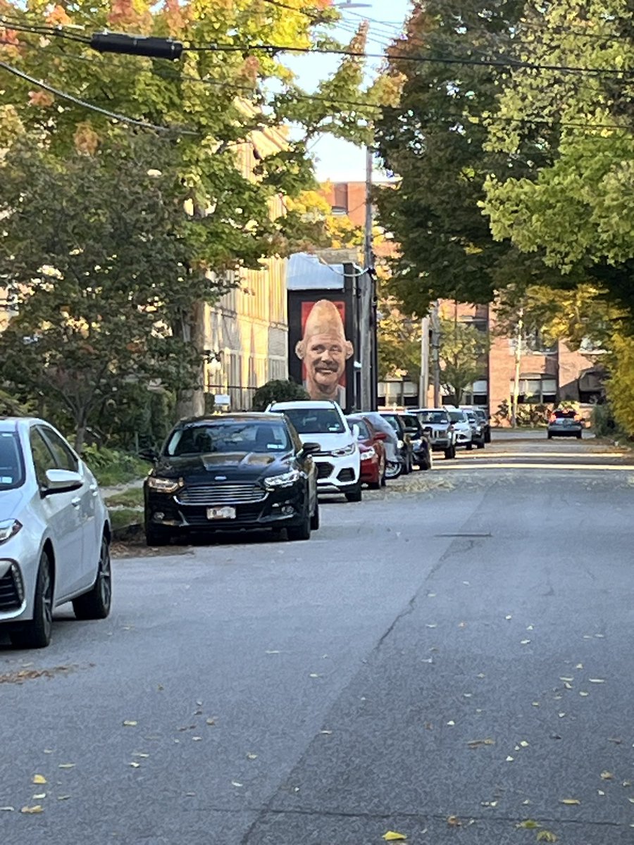 “You can’t park there. There’s a cone.”