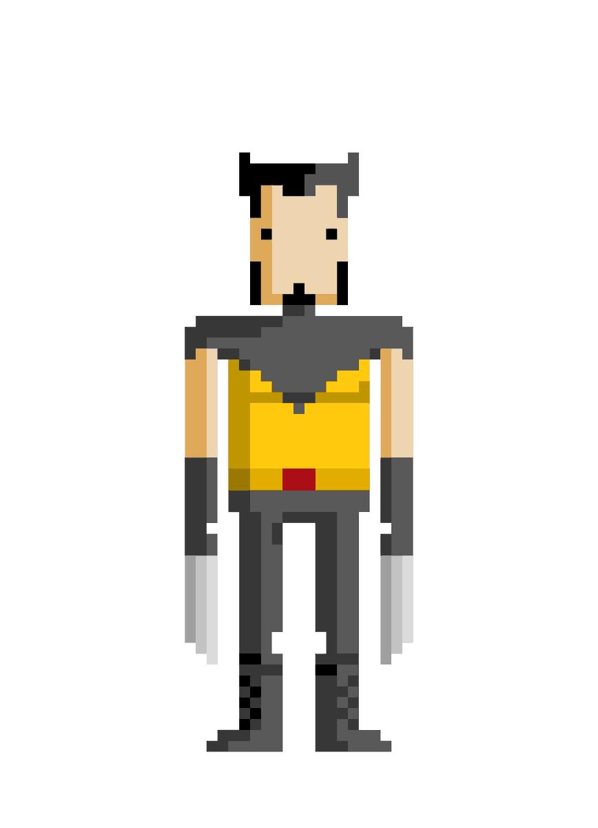 Block_Icons's tweet photo. Wolverine - Ultimate 1st suit
#pixelart #comicart #fanart #retro #80s #80's #1980s #8bit #cartoon #comics #animation https://t.co/8PlPWTNn5A