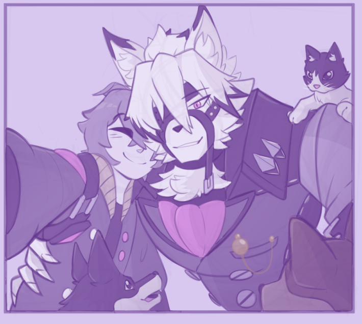 More late night Lycaon doodles #Lycawise #ライアキ