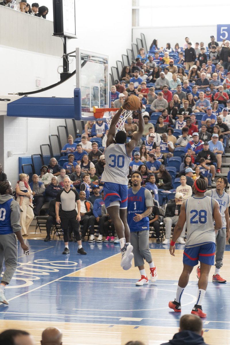 76ers Blue &amp; White Scrimmage at Chase Field House - home of the Delaware Blue Coats. What a phenomenal family experience! <a href="/sixers/">Philadelphia 76ers</a> <a href="/blue_coats/">Delaware Blue Coats</a> <a href="/TheChaseFH/">Chase Fieldhouse</a>