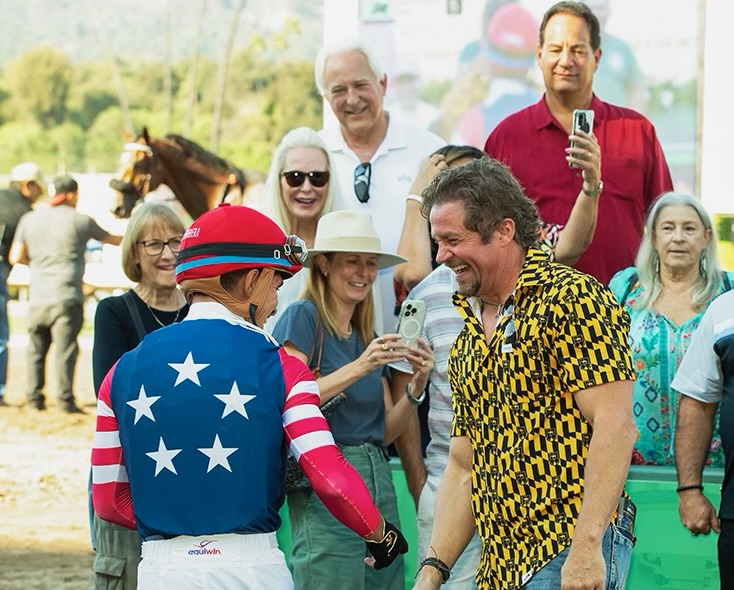 PreissDan's tweet photo. 9 length debut winner @santaanitapark for Maximus! 30k purchase @FasigTiptonCo May for @danwells. @spendthriftfarm Maximus Mischief colt has big things ahead for trainer @CdaRacing.2yr old debut winner #3 for me this year. Excited to get back out to the sales https://t.co/LGE2IE0Tsh