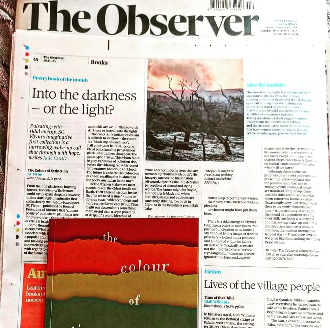 JadeCuttle's tweet image. My latest poetry column for @obsnewreview! ✍️🏽 I chose @SCyFlynn who finds hope in the climate crisis 🌱 Sharing more cultural picks on @BBCFrontRow, any recommendations? Stay tuned for my next column..plus a longer feature! 👀✨️🙏🏼 @UrsulaKenny @JaneFerg theguardian.com/profile/jade-c…