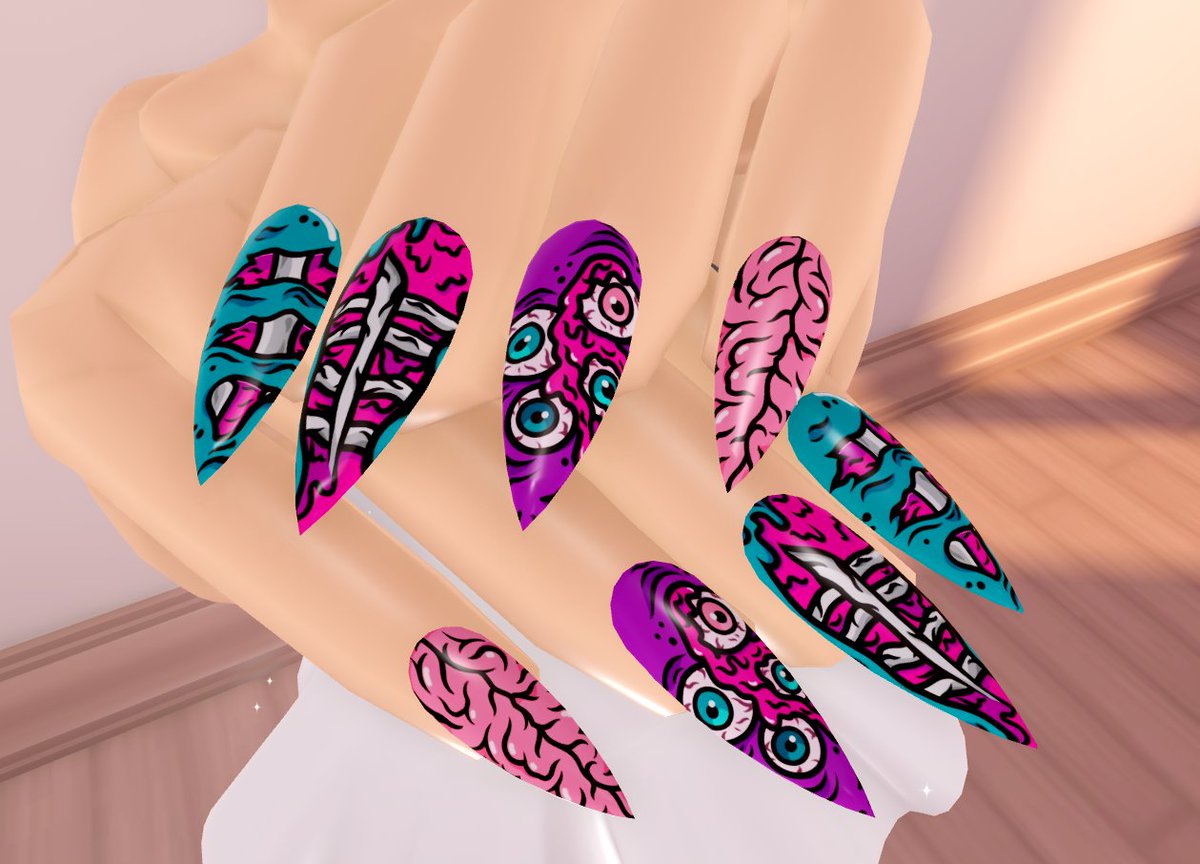 bdiptraderie's tweet photo. ๐ฆด Freaky Zombies Nails ๐ง
Decal Creator: @bdiptraderie
๐ซ | Decal ID's listed below!
๐ซ | Cutting Edge Claws (Toggle 5)
Decal Commissions Open!โจ
(https://t.co/HE4cg4sRPK)
#royalehigh #royalloween #RHTC #bdipdecals https://t.co/MNPJDlftBJ